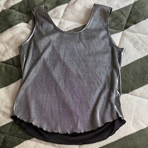 Chic Metallic Sleeveless Women's Tank Top